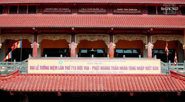 7 giờ 30 sáng mai, 13-12, tại Việt Nam Quốc Tự sẽ diễn ra Đại lễ tưởng niệm 715 năm ngày Đức Phật hoàng Trần Nhân Tông nhập Niết-bàn