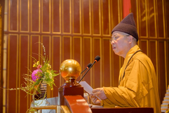 Hòa thượng Thích Thanh Quyết phát biểu Hòa thượng Thích Thanh Quyết phát biểu