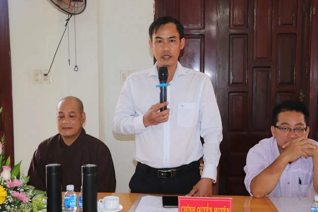 Ông Phan Phi Tuấn đề nghị có sự phối hợp giữa các bên để Phật giáo H.Long Điền ổn định hơn
