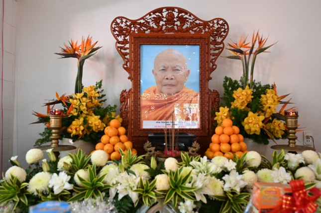 Di ảnh Trưởng lão Hòa thượng Thích Giác Cầu tại tịnh xá Ngọc Thạnh