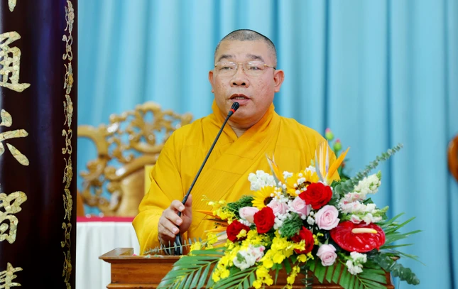Thượng tọa Thích Pháp Huệ phát biểu khai mạc