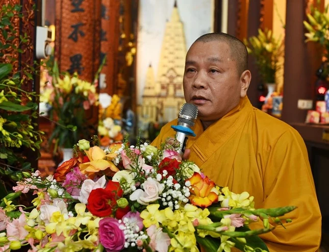 Thượng tọa Thích Quảng Hân phát biểu khai mạc Thượng tọa Thích Quảng Hân phát biểu khai mạc