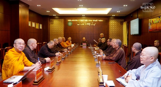 Ban Thường trực Ban Trị sự TP.HCM họp triển khai các động cuối năm Quý Mão