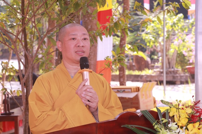 Thượng tọa Thích Thiện Thuận, Trưởng ban Tổ chức cảm tạ