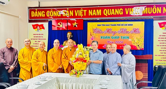 Chúc Tết tại Ban Tôn giáo TP.HCM