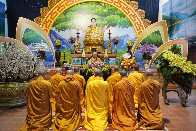 Khánh tuế Hòa thượng Thích Bảo Nghiêm theo truyền thống "mồng 3 Tết thầy"