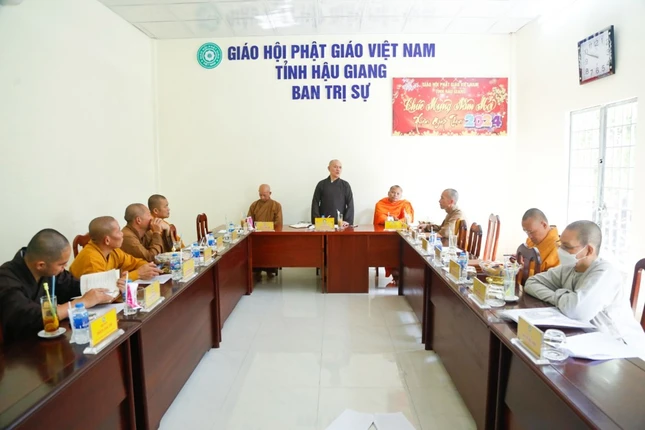 Ban Trị sự triển khai một số Phật sự trọng tâm năm 2024 của GHPGVN tỉnh