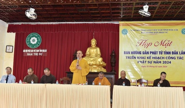 Đại đức Thích Hải Nguyện phát biểu khai mạc