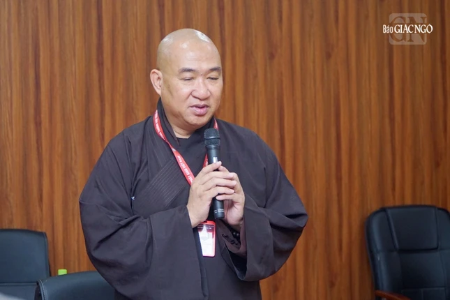 Thượng tọa Thích Phước Nguyên, Phó Tổng Thư ký - Chánh Văn phòng II T.Ư GHPGVN - Ảnh: H.Diệu