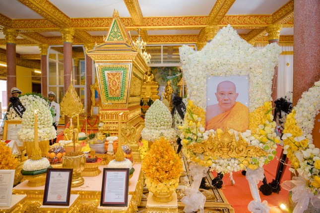 Giác linh đường Đại lão Hòa thượng Tep Vong - Tăng vương Phật giáo Vương quốc Campuchia