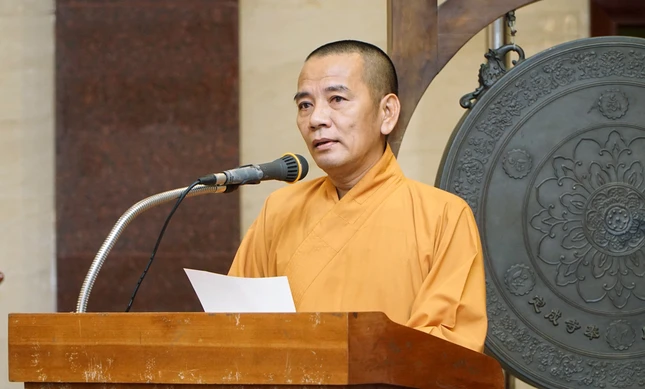 Thượng tọa Thích Minh Nhựt thông qua dự thảo chương trình hoạt động Phật sự của Ban Hoằng pháp GHPGVN TP.HCM