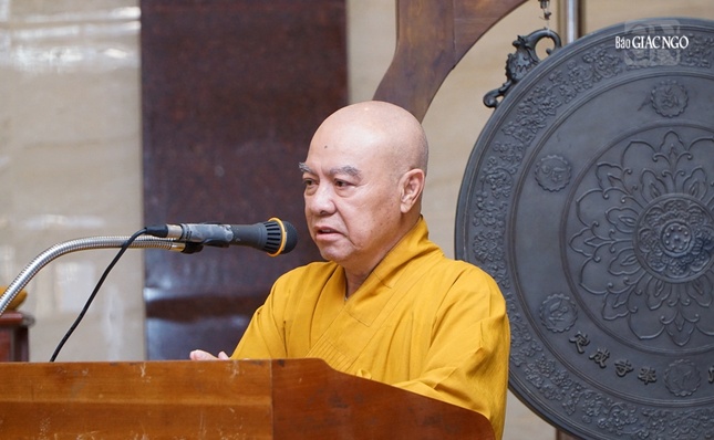 Hòa thượng Thích Nhựt Hỷ, Trưởng ban Tổ chức phát biểu khai mạc