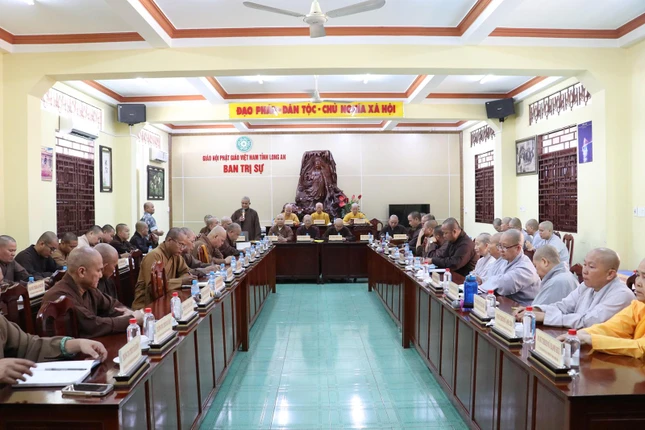 Ban Trị sự GHPGVN tỉnh Long An họp triển khai Phật sự Ban Trị sự GHPGVN tỉnh Long An họp triển khai Phật sự