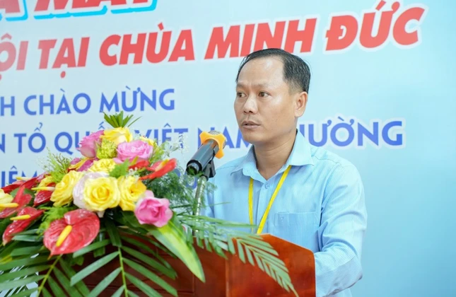 Ông Nguyễn Thành Tâm, Chủ tịch Ủy ban MTTQVN P.Bình Trưng Tây phát biểu