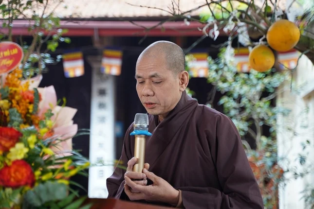 Thượng tọa Thích Trí Như phát biểu khai mạc