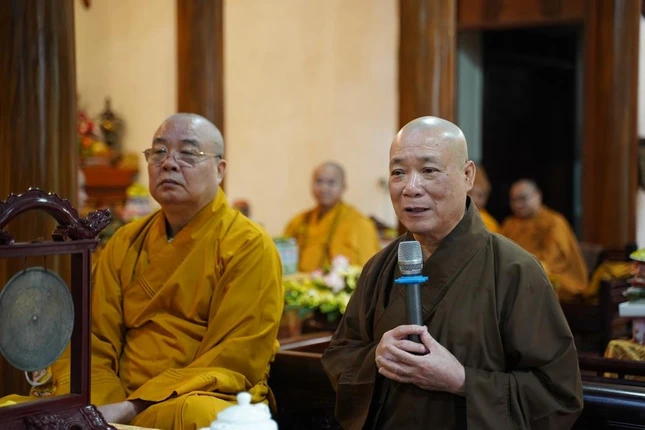 Hòa thượng Thích Bảo Nghiệm có đôi lời tại lễ tưởng niệm