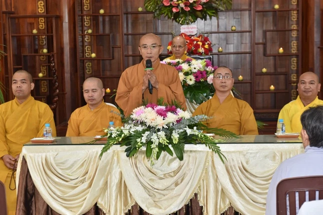 Thượng tọa Thích Thông Tánh phát biểu khai mạc