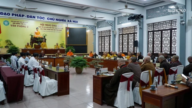 Hội nghị giao ban đã lắng nghe, trao đổi và đề xuất nhiều giải pháp giải quyết các vấn đề vướng mắc, tồn đọng của 4 Ban Trị sự tỉnh thành tham dự họp