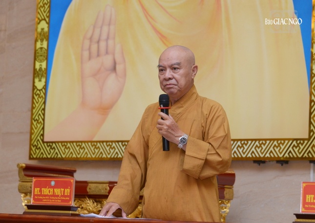 Hòa thượng Thích Nhật Hỷ thông tin về chương trình thuyết giảng