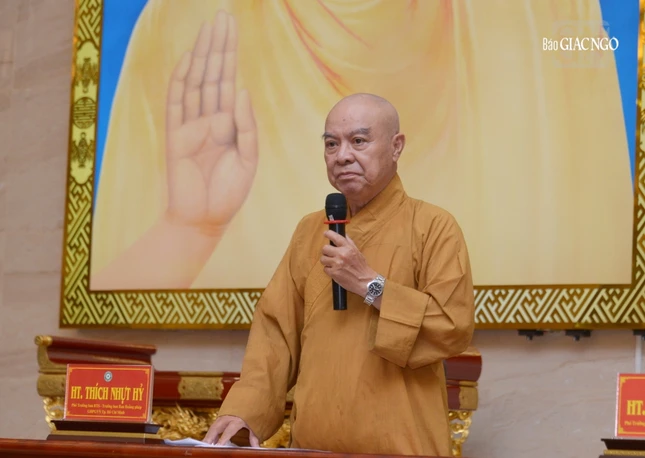 Hòa thượng Thích Nhật Hỷ thông tin về chương trình thuyết giảng