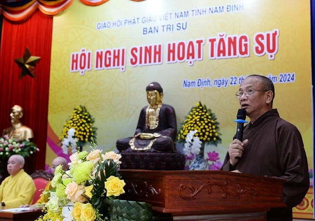 Hòa thượng Thích Quảng Hà phát biểu khai mạc