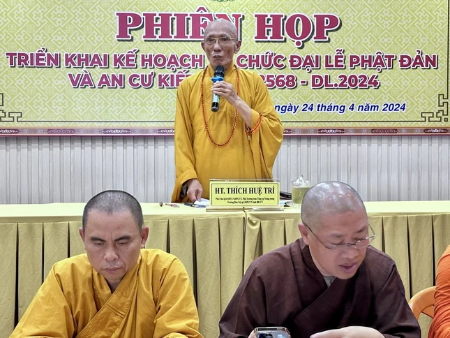 Hòa thượng Thích Huệ Trí phát biểu đúc kết Hòa thượng Thích Huệ Trí phát biểu đúc kết