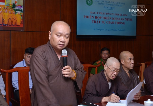 Thượng tọa Thích Trung Nguyện, Phó Thư ký kiêm Chánh Văn phòng Ban Trị sự thông tin về lộ trình lễ rước kiệu; Đại lễ Phật đản Phật lịch 2568