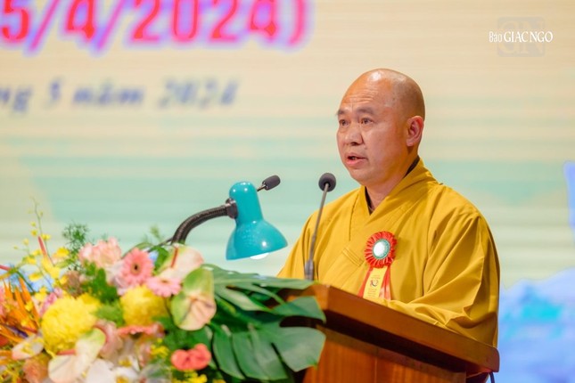 Thượng tọa Thích Đức Thiện phát biểu khai mạc