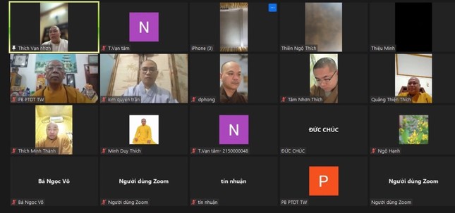 Phân ban Phật tử Dân tộc T.Ư họp trực tuyến
