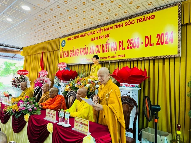 Hòa thượng Thích Thiện Thạnh phát biểu khai mạc