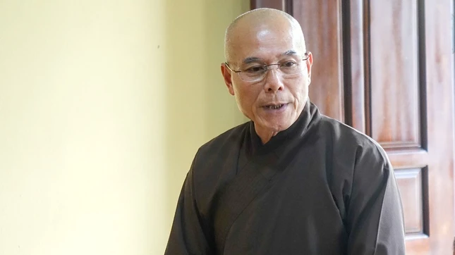 Thượng tọa Thích Nhuận Bảo chủ trì buổi họp triển khai Phật sự