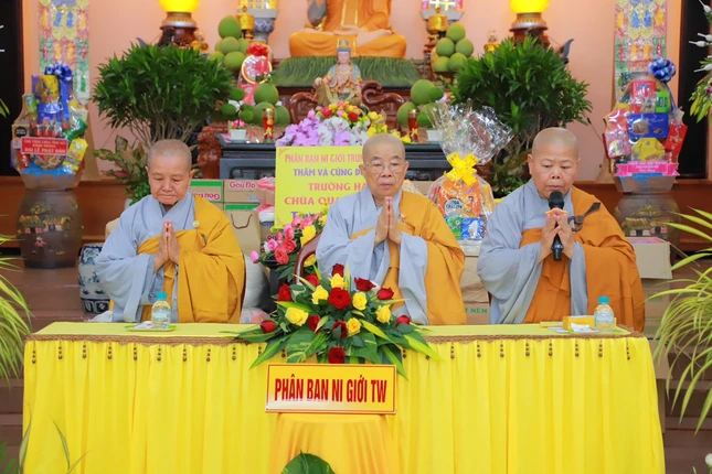 Tại trường hạ chùa Quang Minh, tỉnh Bình Phước