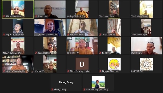 Phân ban Phật tử Dân tộc T.Ư tổ chức họp trực tuyến