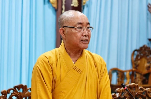 Hòa thượng Thích Minh Nhật phát biểu khai mạc