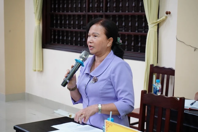 Bà Bùi Thị Mai, Trưởng ban Tôn giáo tỉnh Tiền Giang