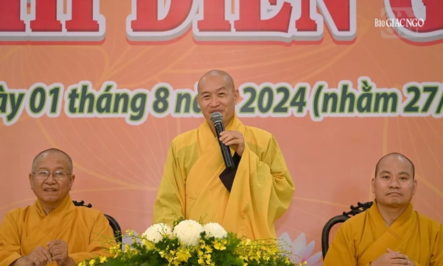 Thượng tọa Thích Chiếu Hiền nhận xét sau hội thi