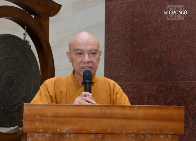 Hòa thượng Thích Nhựt Hỷ trình dự thảo chương trình thuyết pháp dịp Đại lễ Vu lan - Báo hiếu