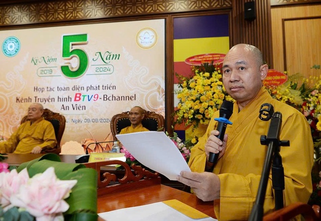 Thượng tọa Thích Đức Thiện phát biểu tại lễ kỷ niệm Thượng tọa Thích Đức Thiện phát biểu tại lễ kỷ niệm