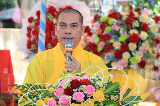 Đại đức Thích Bửu Hòa, Trưởng ban Tổ chức phát biểu khai mạc