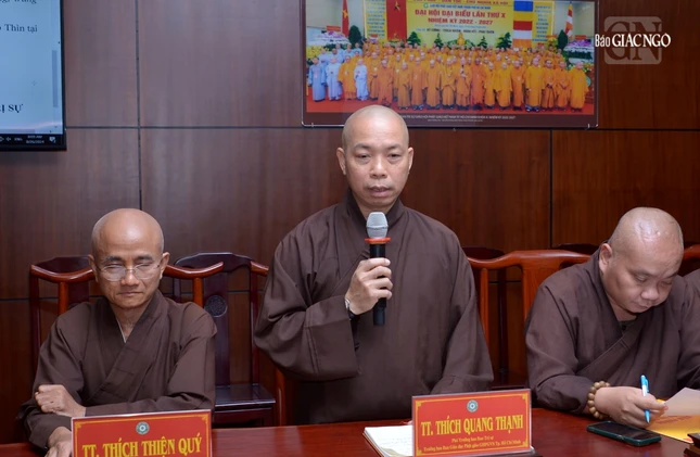 Thượng tọa Thích Quang Thạnh, Phó ban Trị sự kiêm Trưởng ban Giáo dục Phật giáo TP.HCM