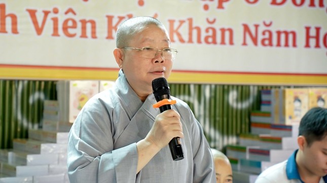 Ni sư Thích nữ Chơn Như phát biểu