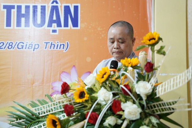 Ni sư Thích nữ Đức Hải đã phát biểu khai mạc