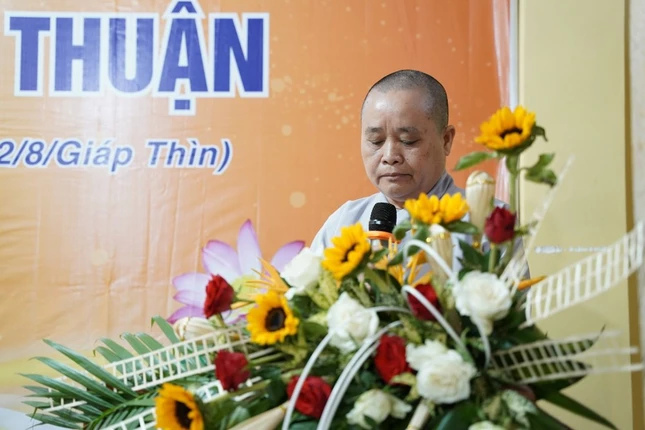 Ni sư Thích nữ Đức Hải đã phát biểu khai mạc