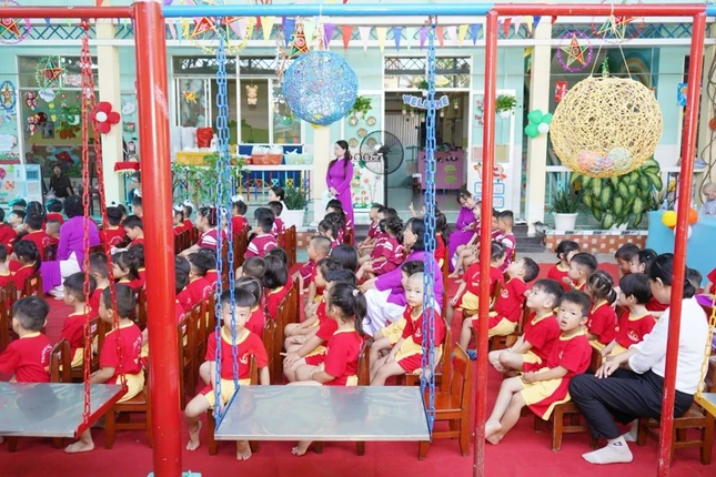 Lễ khai giảng năm học mới của các cháu mầm non