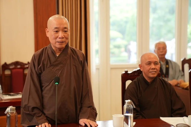 Hòa thượng Thích Bảo Nghiêm đã chia sẻ tại Ủy ban MTTQVN tỉnh Lào Cai