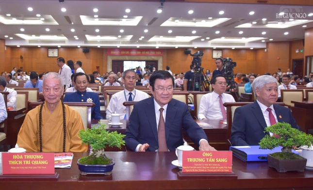 Đức Pháp chủ GHPGVN và các vị lãnh đạo, nguyên lãnh đạo Trung ương