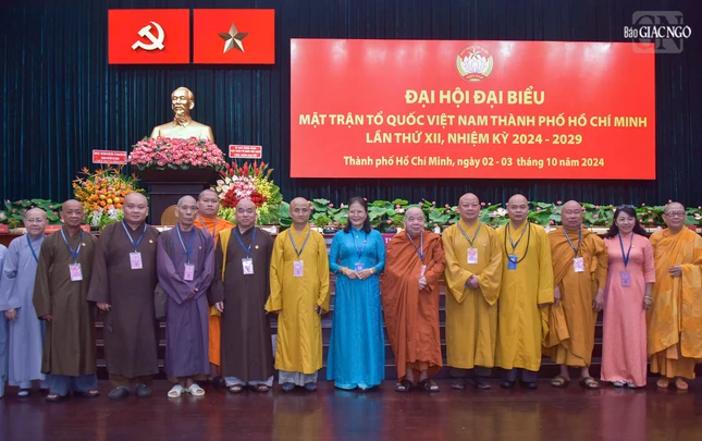 Đại biểu tham dự Đại hội MTQTVN TP.HCM khóa XII, nhiệm kỳ 2024-2029 - Ảnh: Quảng Đạo