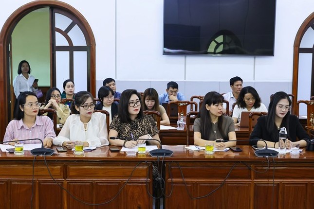 Đại diện các cơ quan báo chí tham dự họp báo - Ảnh: TƯMTTQVN