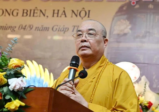 Trưởng lão Hòa thượng Thích Thanh Nhiễu phát biểu khai mạc Trưởng lão Hòa thượng Thích Thanh Nhiễu phát biểu khai mạc