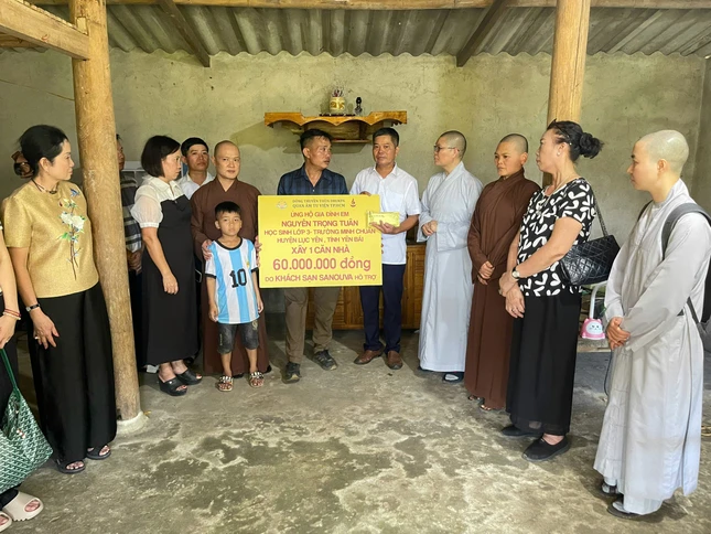 Đoàn Quan Âm tu viện hỗ trợ xây nhà cho người dân tỉnh Yên Bái